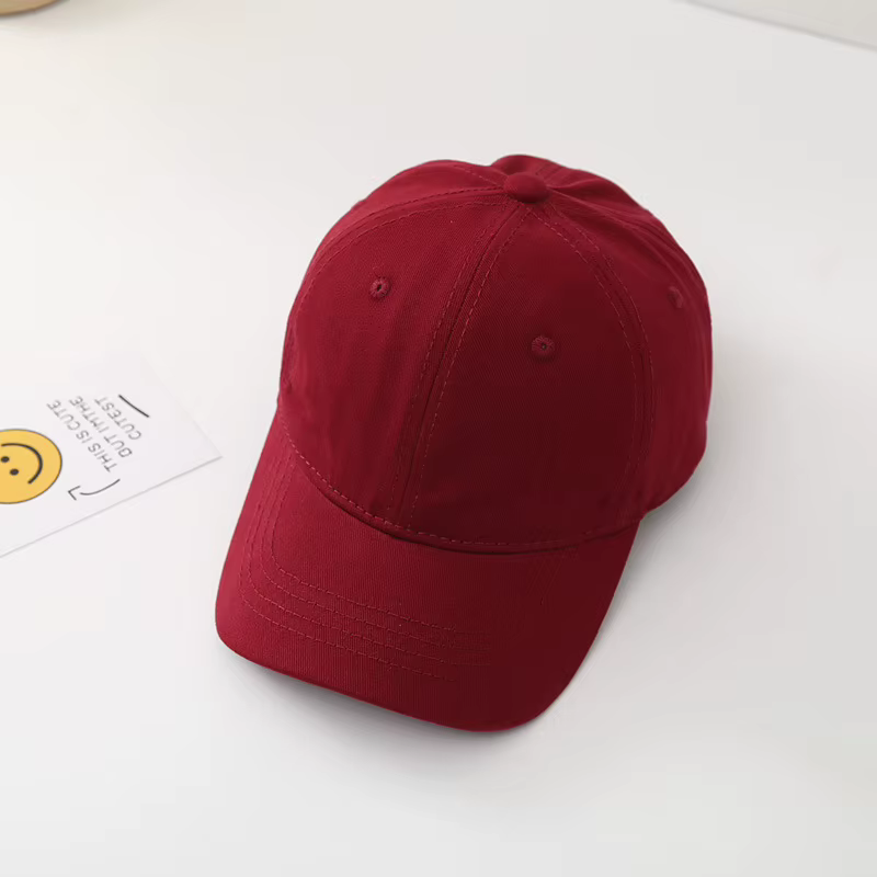Gorra béisbol Snapback algodón liso para niños y niñas – Unisex
