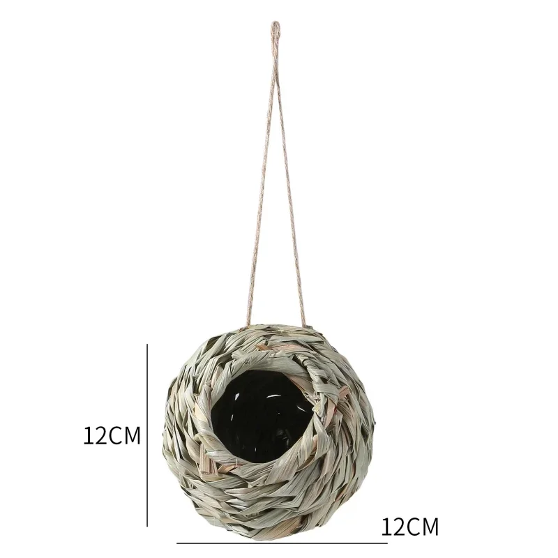 Jaula decorativa para pájaros – Colgante tejida para loros exóticos