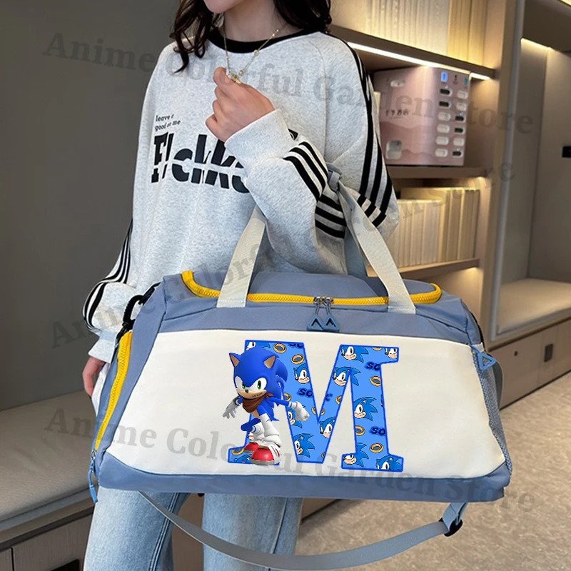 Sonics bolsa de viaje amplia estilo anime para deporte y natación - imagen 4
