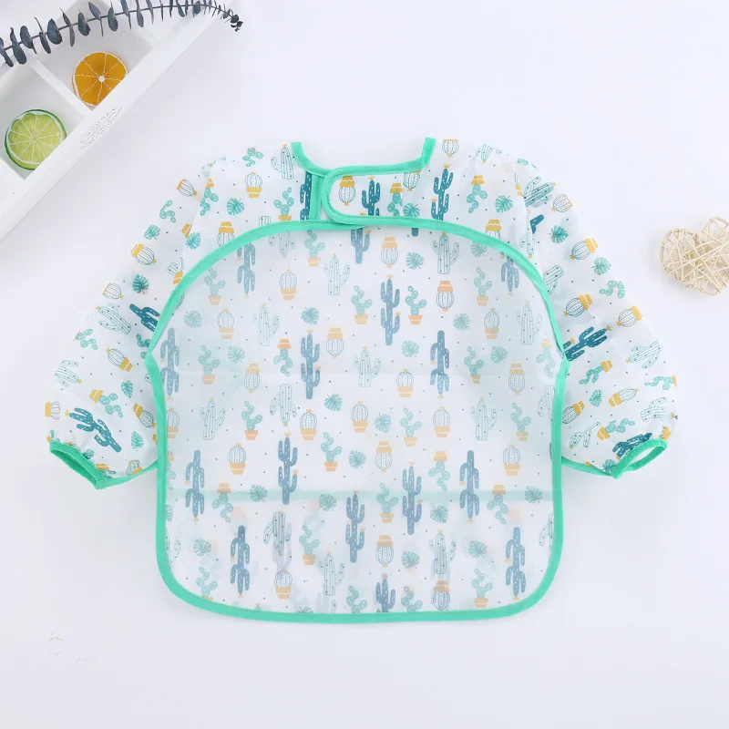 Babero tipo bata impermeable para alimentación