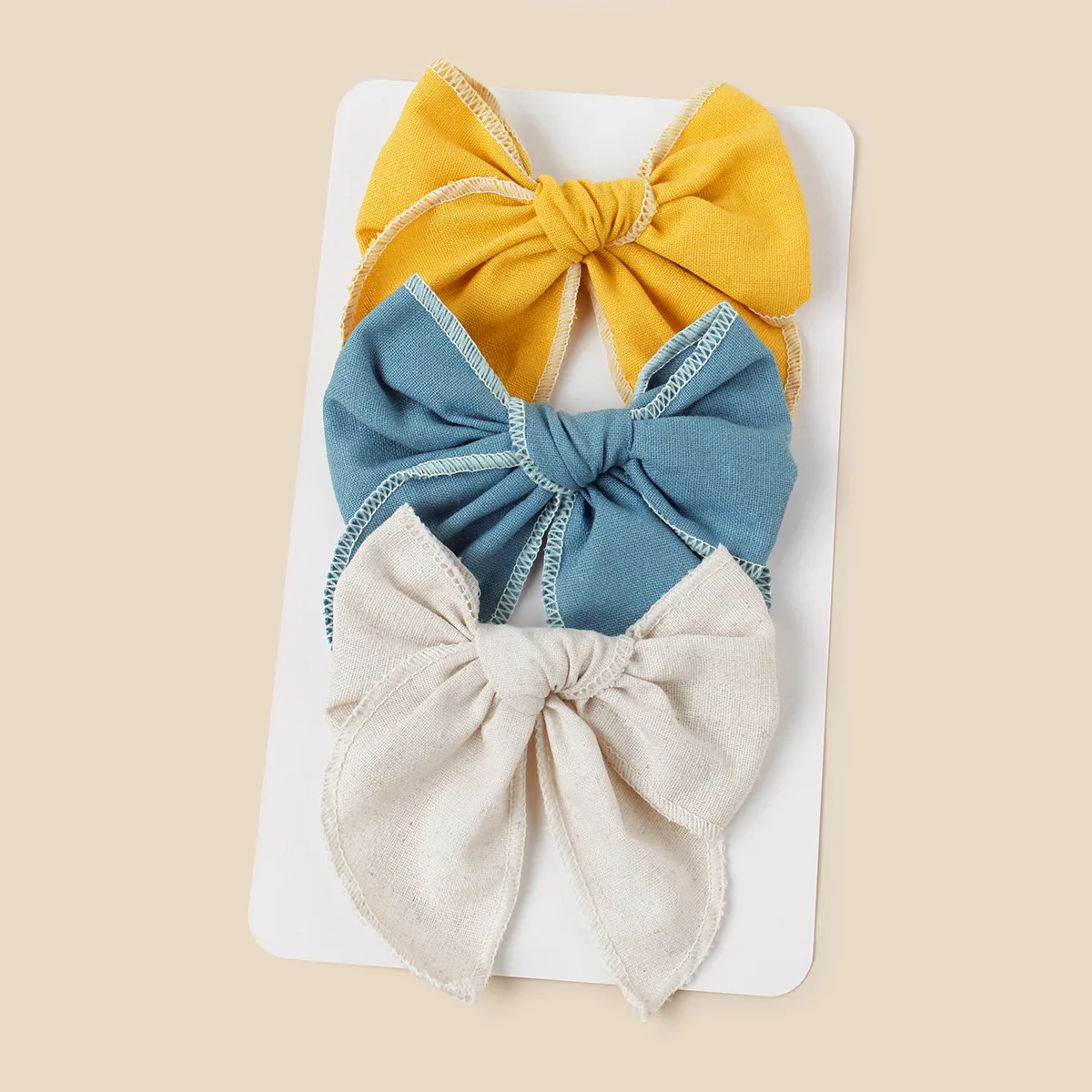 Pinzas para niñas decorativas con lazo mariposa y flequillo - imagen 4