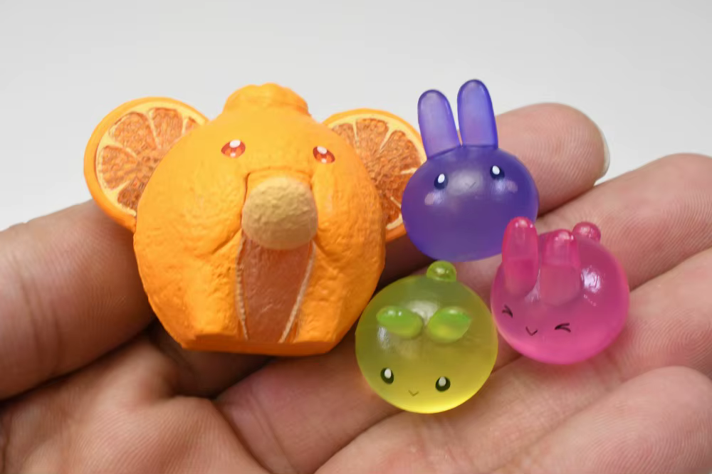Stasto Cápsula de Piedra Figuras Animales Elefante y Cocodrilo