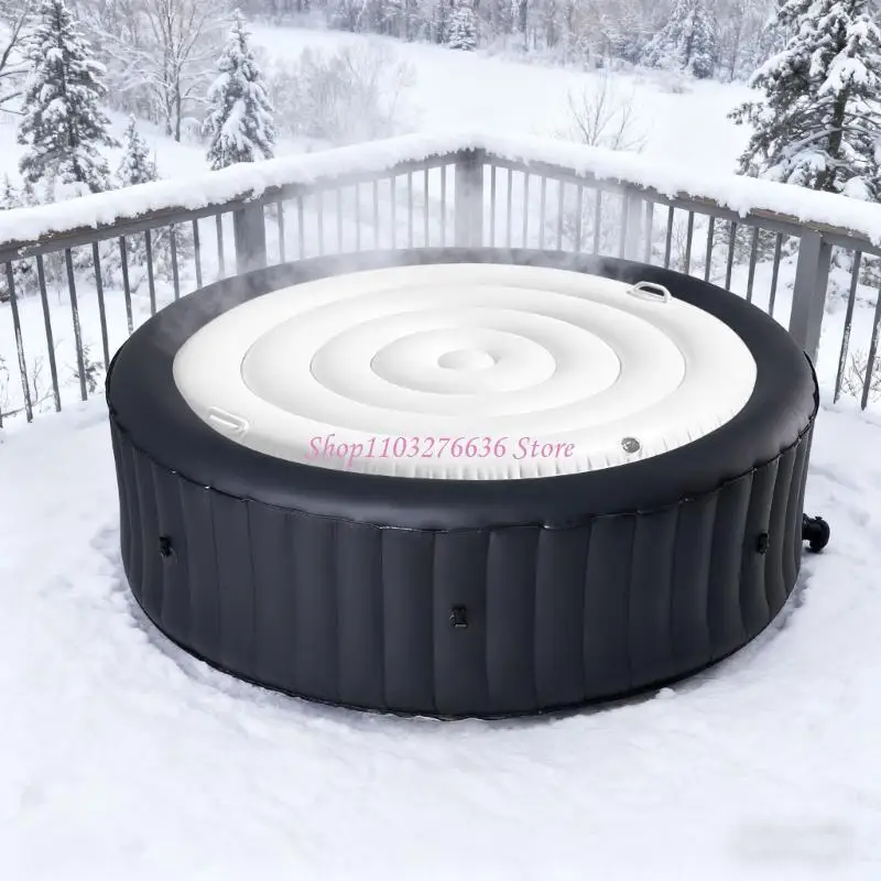 Cubierta térmica redonda para bañera hidromasaje inflable - imagen 2