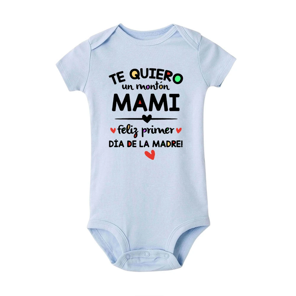 Mameluco bebé verano – Estampado español recién nacido - imagen 5