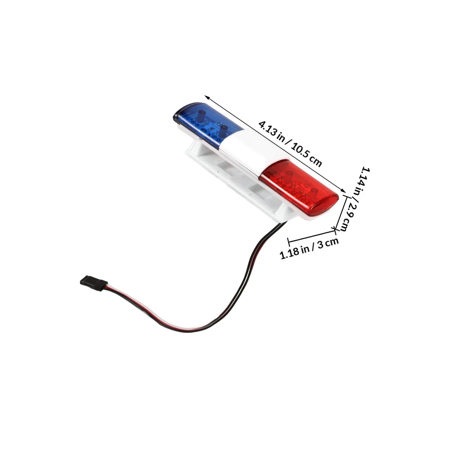 Luces LED mini para coche de juguete estilo policía