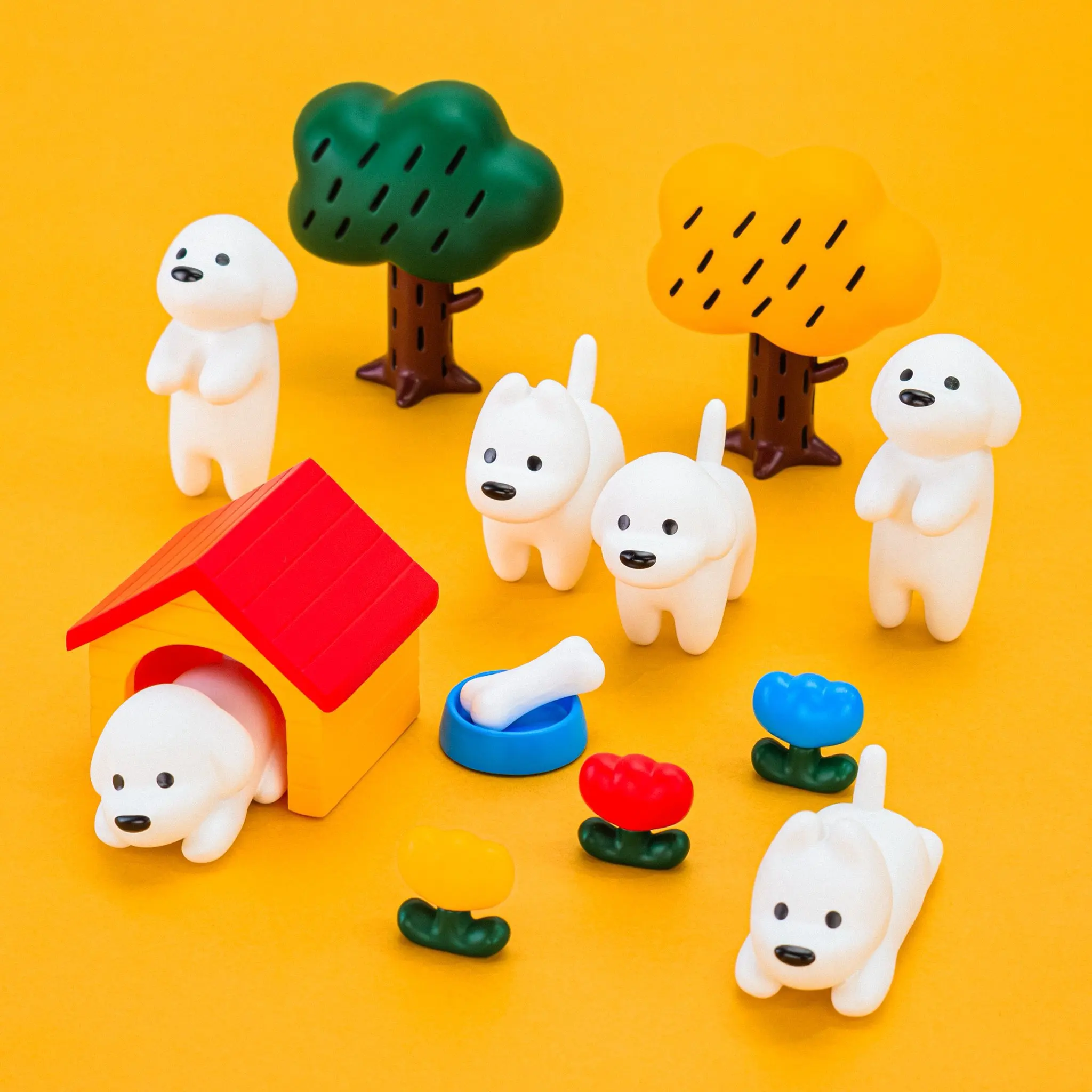 Kenelephant Matsui figura de perro coleccionable – Cachorro blanco - imagen 2