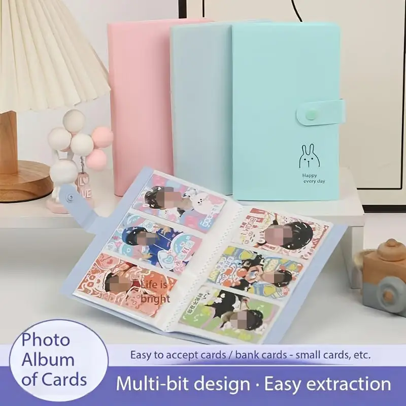 Álbum de fotos mini para tarjetas infantiles, compacto y bonito