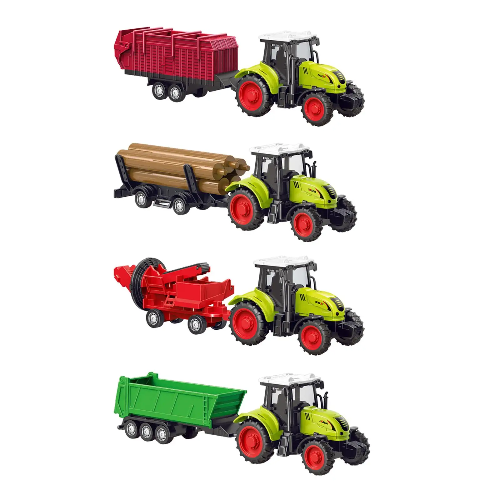 Juguete de tractor empuja y avanza para niños granjero educativo - imagen 3