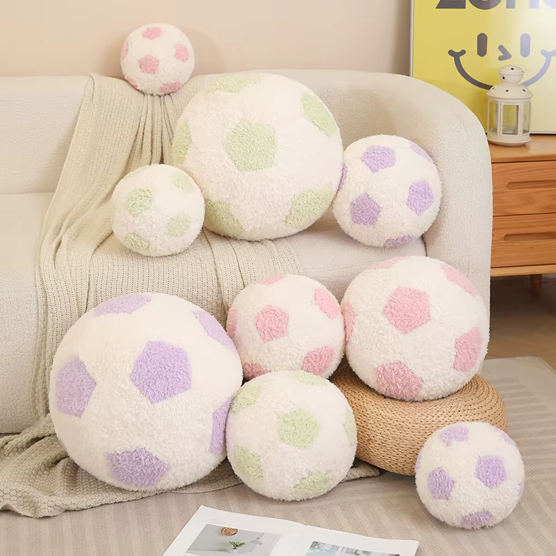 Pelota fútbol peluche suave: juguete decorativo infantil - imagen 3