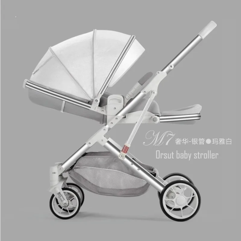 Carrito bebé plegable ligero para recién nacidos con asiento reclinable - imagen 2