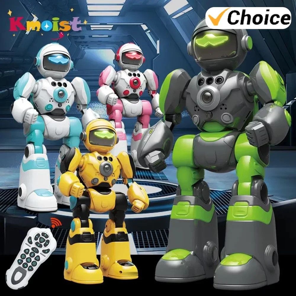 Robot RC de juguete inteligente con voz y baile para niños