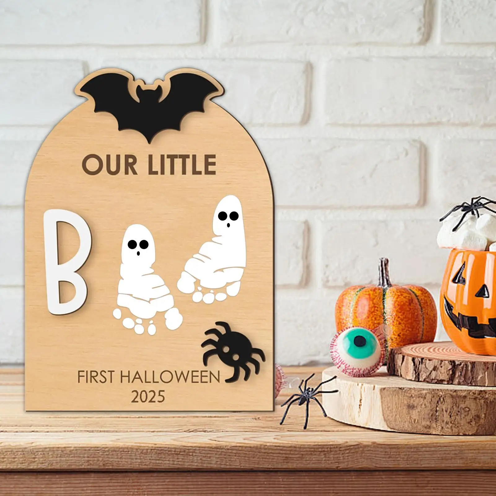 Kit huella de bebé con tinta para Halloween y mano - imagen 5