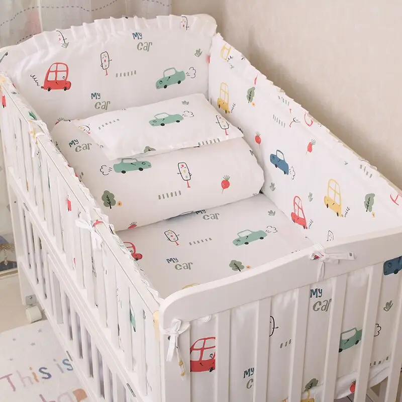 Set ropa de cama con elefante para cuna de bebé – 6 piezas - imagen 5