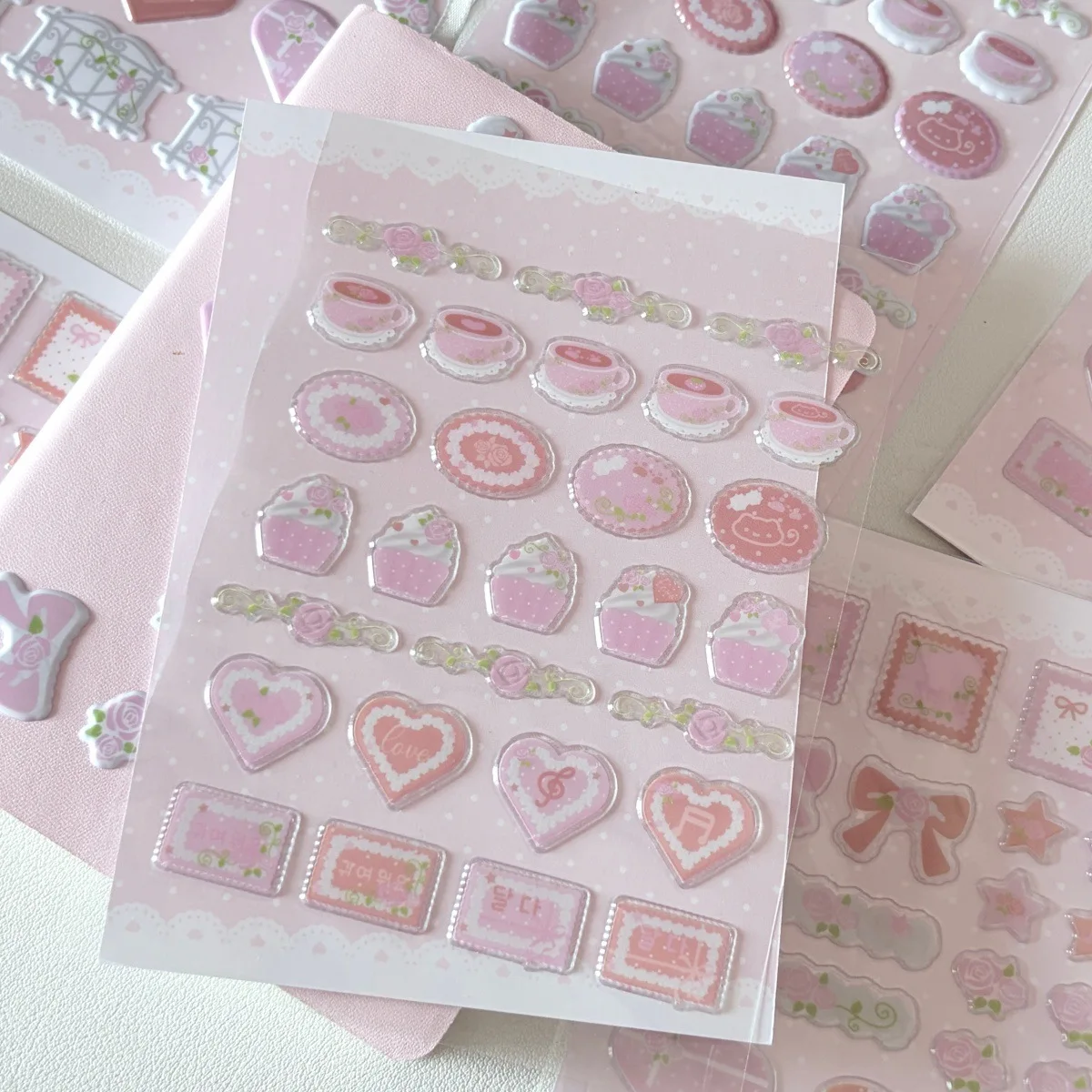 Pegatinas de espuma con corazones y lazos para álbumes y recortes - imagen 3