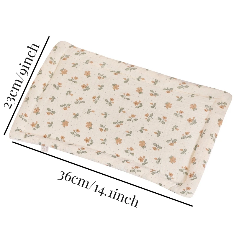 Almohada antivómitos plana de terciopelo para recién nacido–dibujos - imagen 5