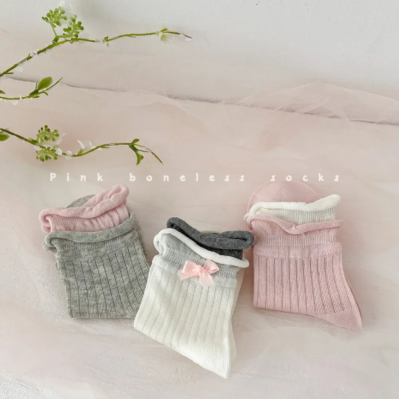 Calcetines con volante para niñas – Algodón transpirable de verano - imagen 2