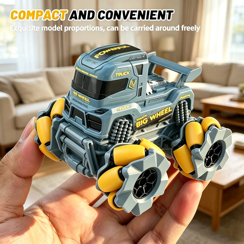 Coche teledirigido RC de plataforma con ruedas grandes para niños - imagen 4