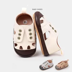 Zapatos de cuero para primeros pasos para bebé – Suela blanda