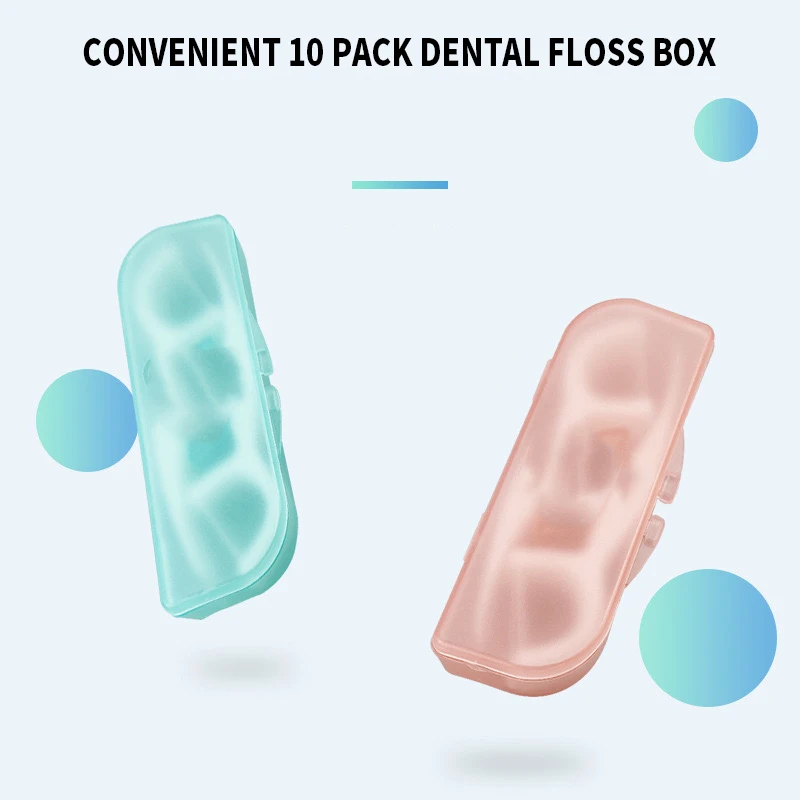 Mini caja de hilo dental de viaje portátil para palillos dentales - imagen 2