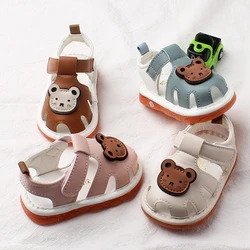 Sandalias de verano para niñas con suela suave antideslizante