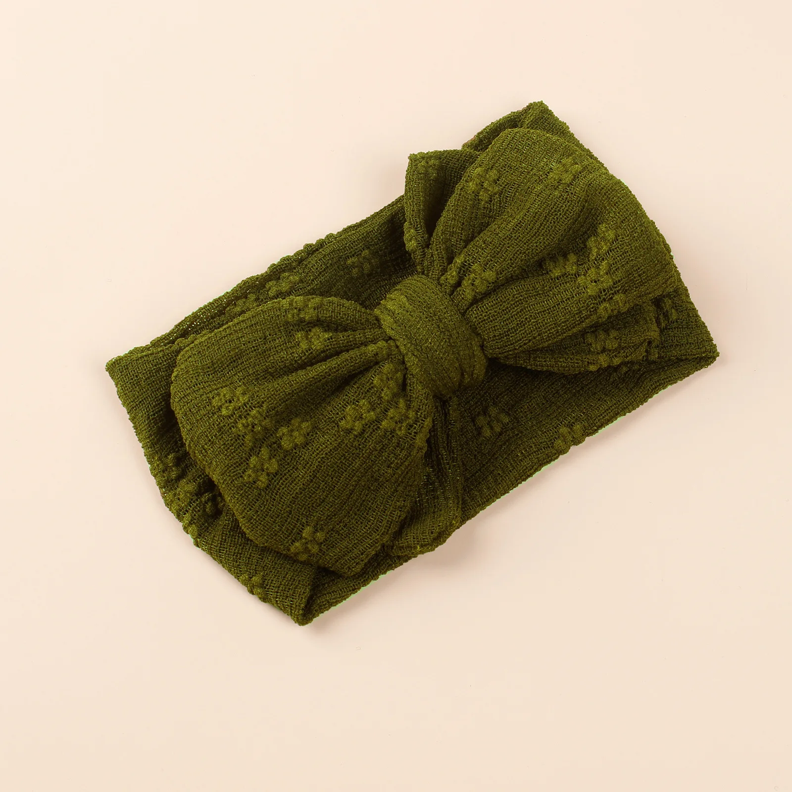Diadema bordada con lazo de doble capa para niñas pequeñas - imagen 4