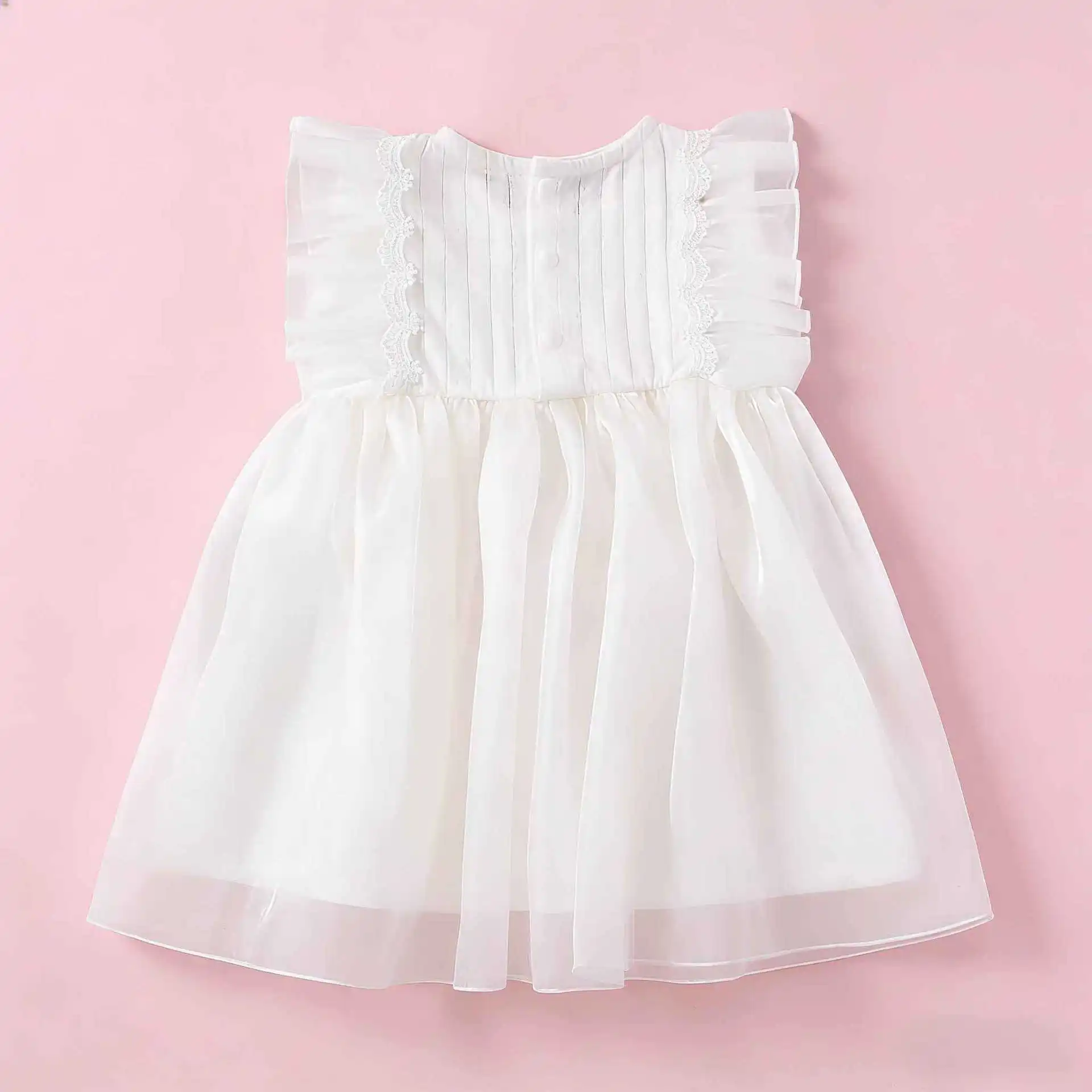Vestido de verano para bebé niña estilo princesa, tejido ligero - imagen 4
