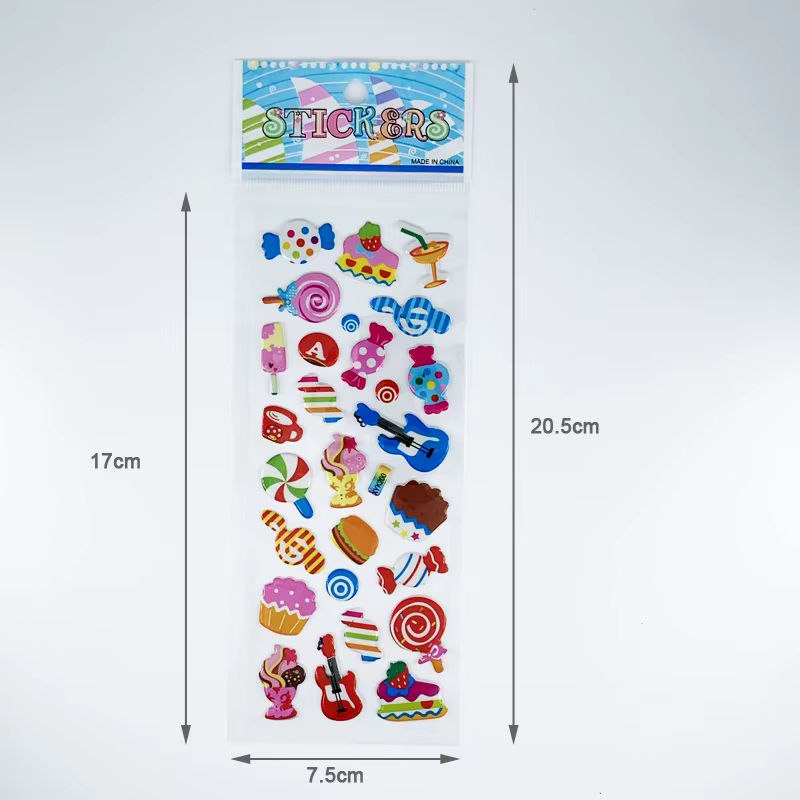 Pegatinas de helado y dulces 3D