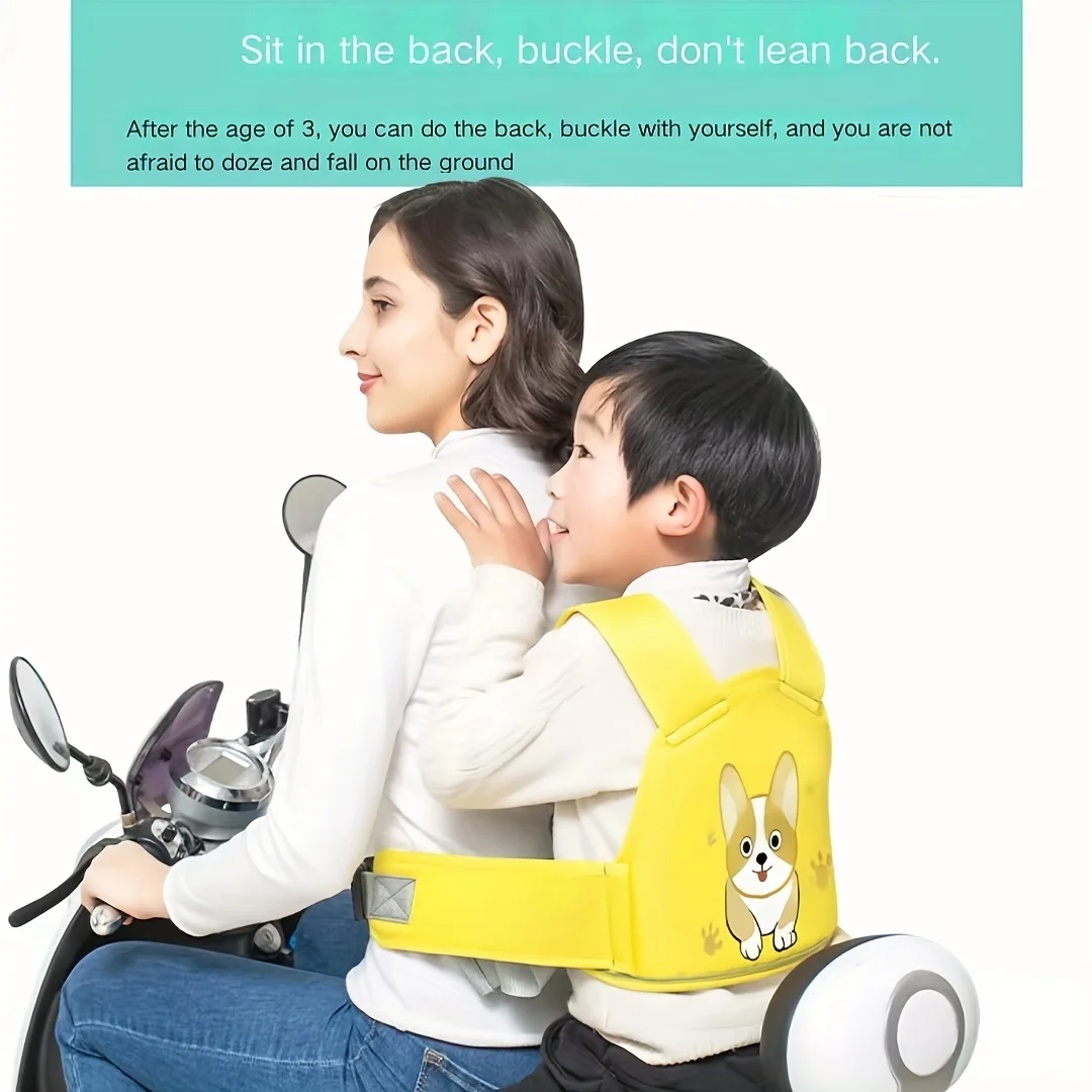 Arnés infantil de seguridad QIYOU en moto