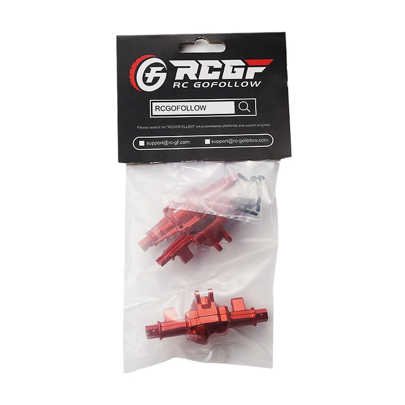FMS FCX24 Carcasas eje aluminio CNC delantero trasero RC resistentes - imagen 2