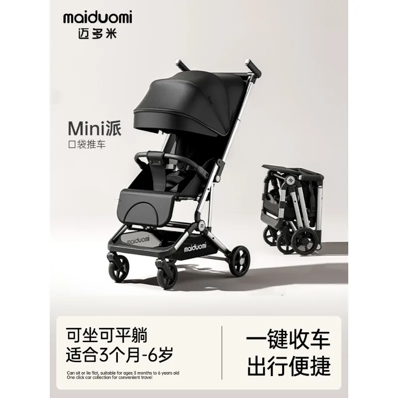 Carrito ligero convertible para bebé - Plegable y reclinable - imagen 2
