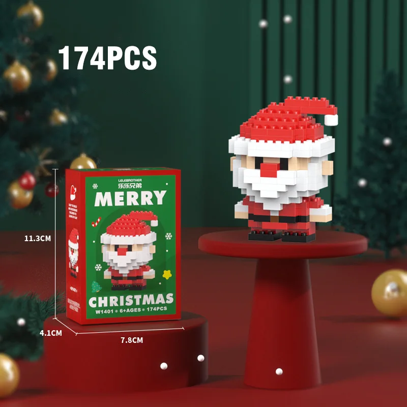Bloques de construcción navideños para niños: juguetes de montar - imagen 3