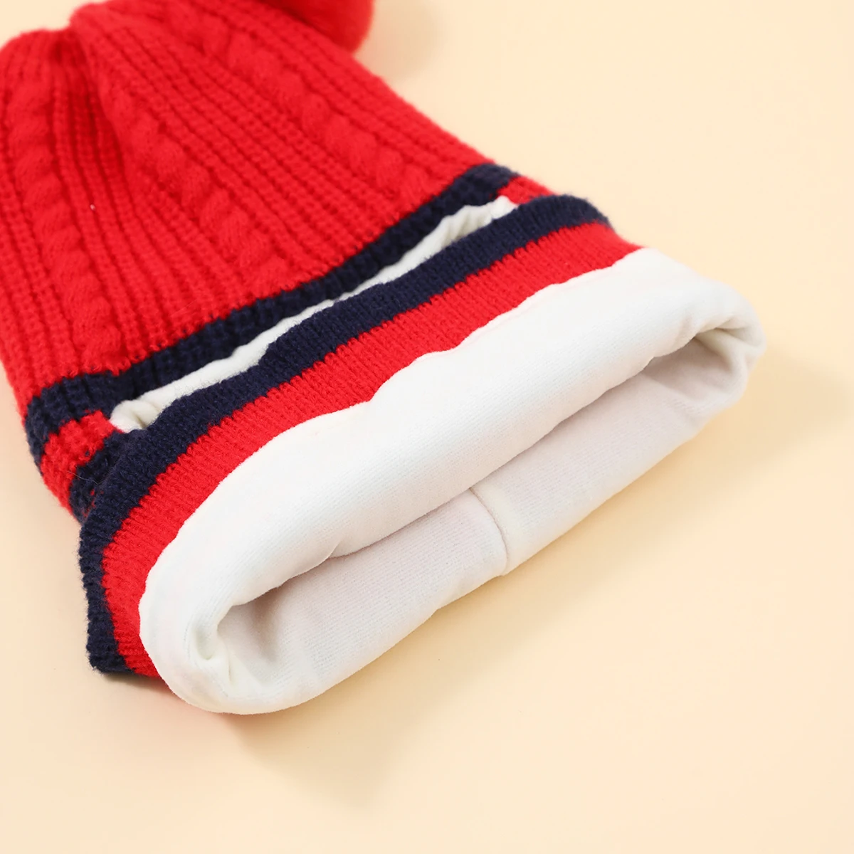 Gorro tejido con orejas de oso para bebés y niños - imagen 2