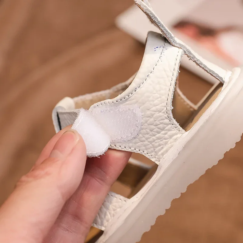 Sandalias para bebés antideslizantes de cuero genuino - Verano - imagen 4