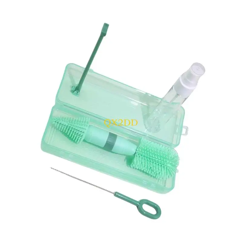 Cepillo para limpiar biberones con cabezal giratorio - imagen 2