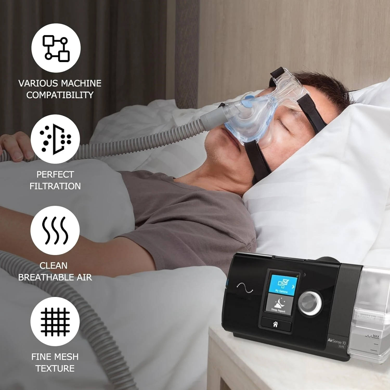 Filtros CPAP universales compatibles con Resmed Airsense 10 - imagen 5