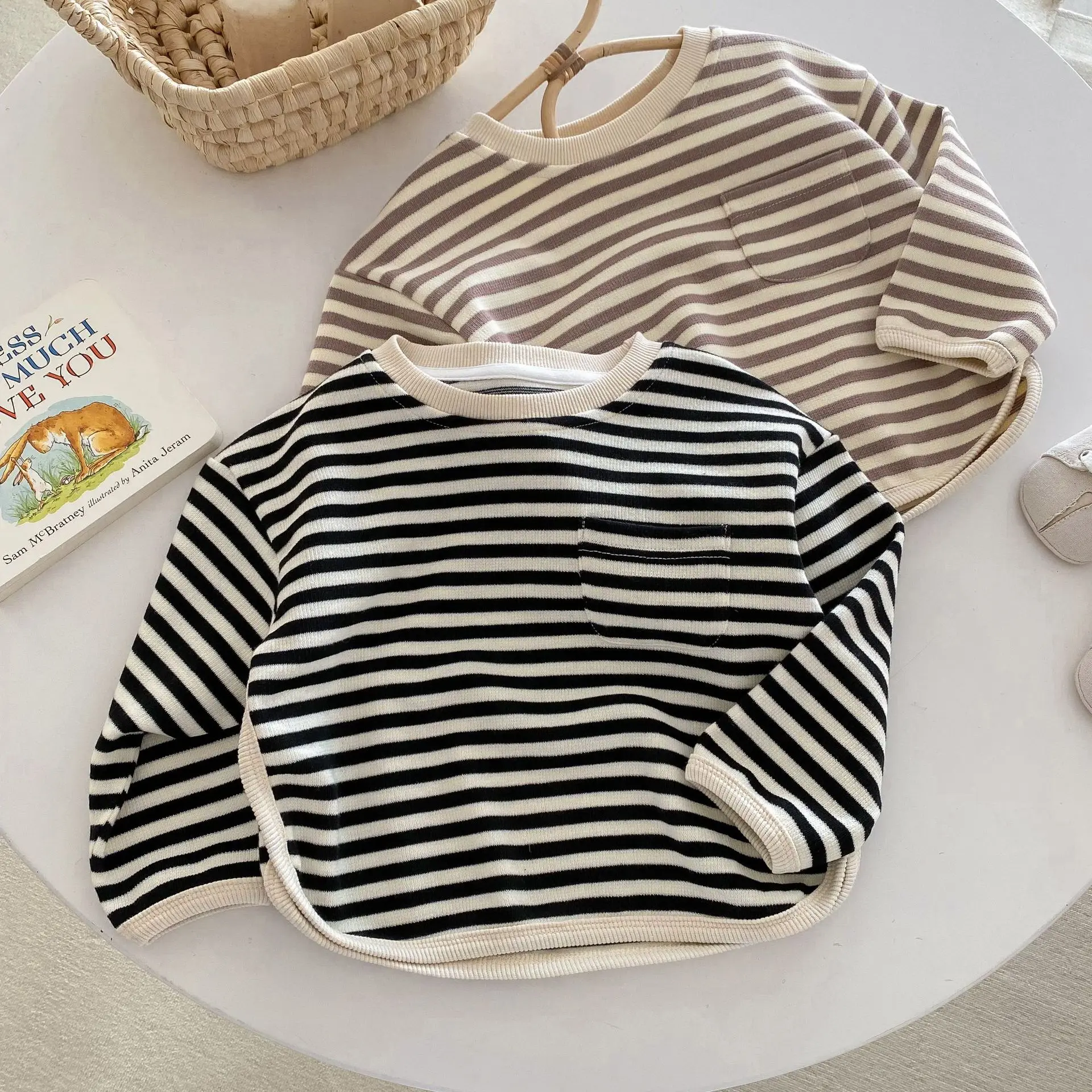 Sudadera con capucha de rayas Milangel para niño - imagen 2