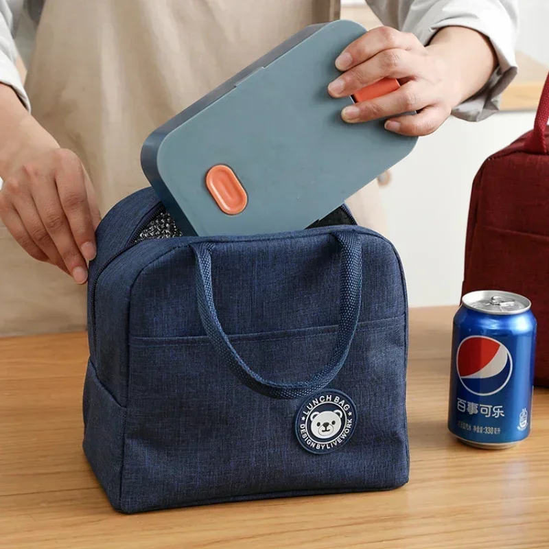 Bolsa térmica infantil impermeable de gran capacidad con cremallera - imagen 5