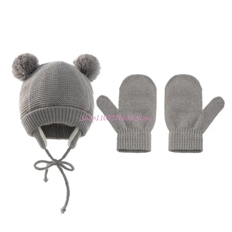 Guantes de invierno con solapa para proteger las orejas - imagen 2