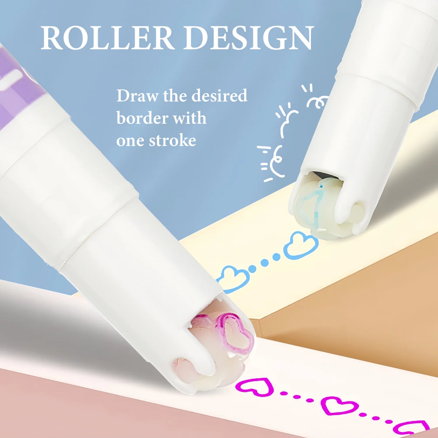 Rotuladores resaltadores curvos infantiles con punta flor para diario - imagen 5