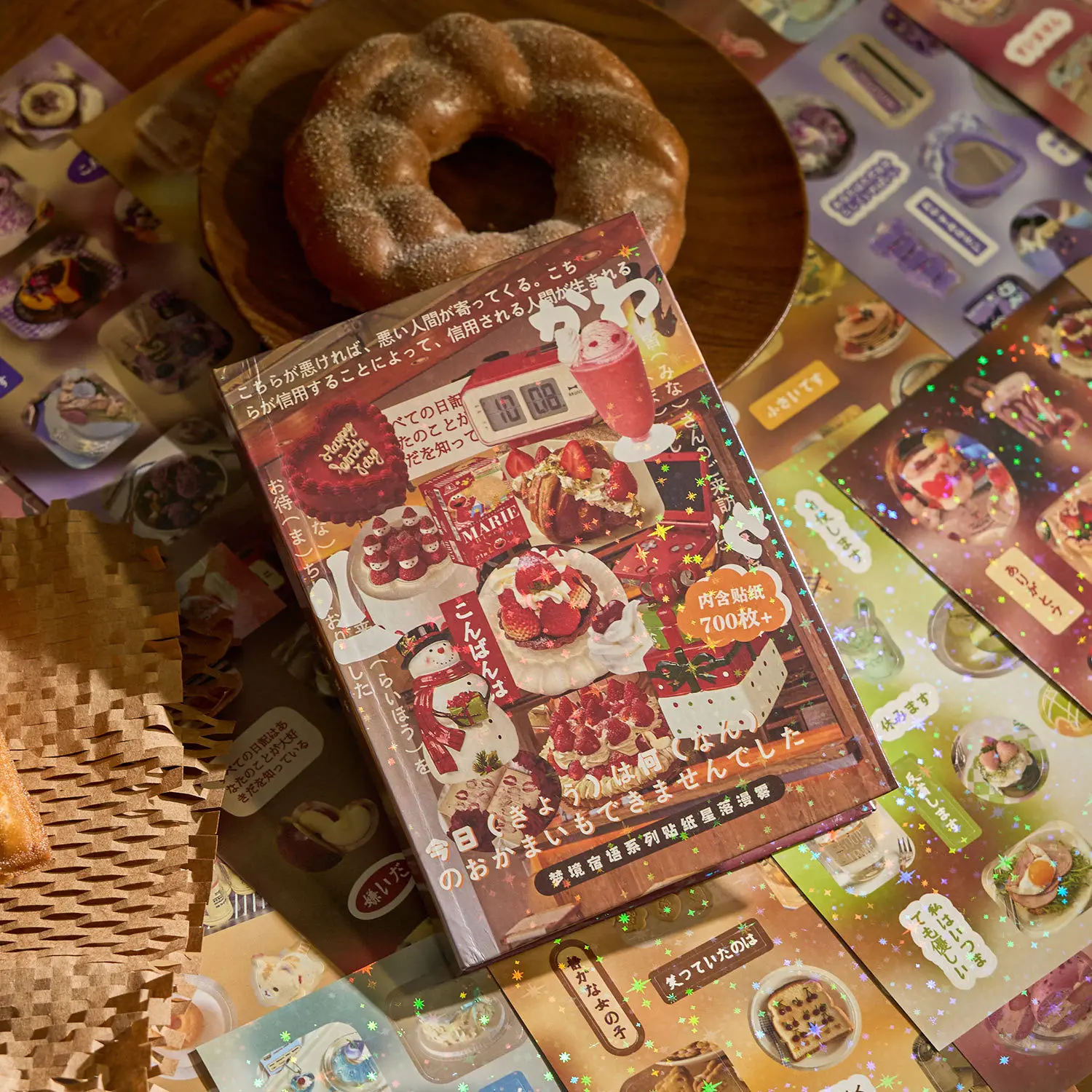 Pegatinas retro decorativas para niños en libro diario, regalo - imagen 3