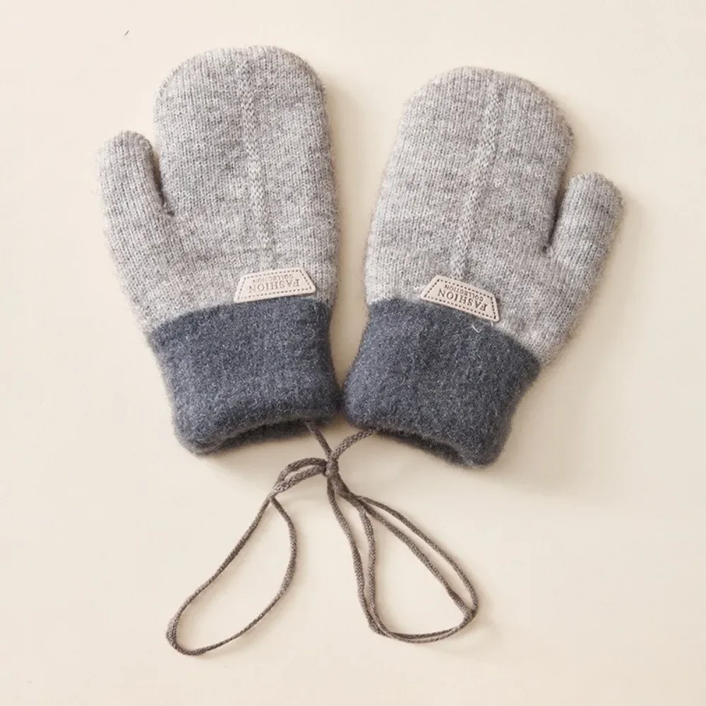 Guantes de lana antiviento para niños – Color caramelo dulce - imagen 2