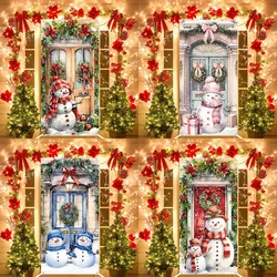 Cartel de puerta Santa Claus – Decoración navideña para el hogar