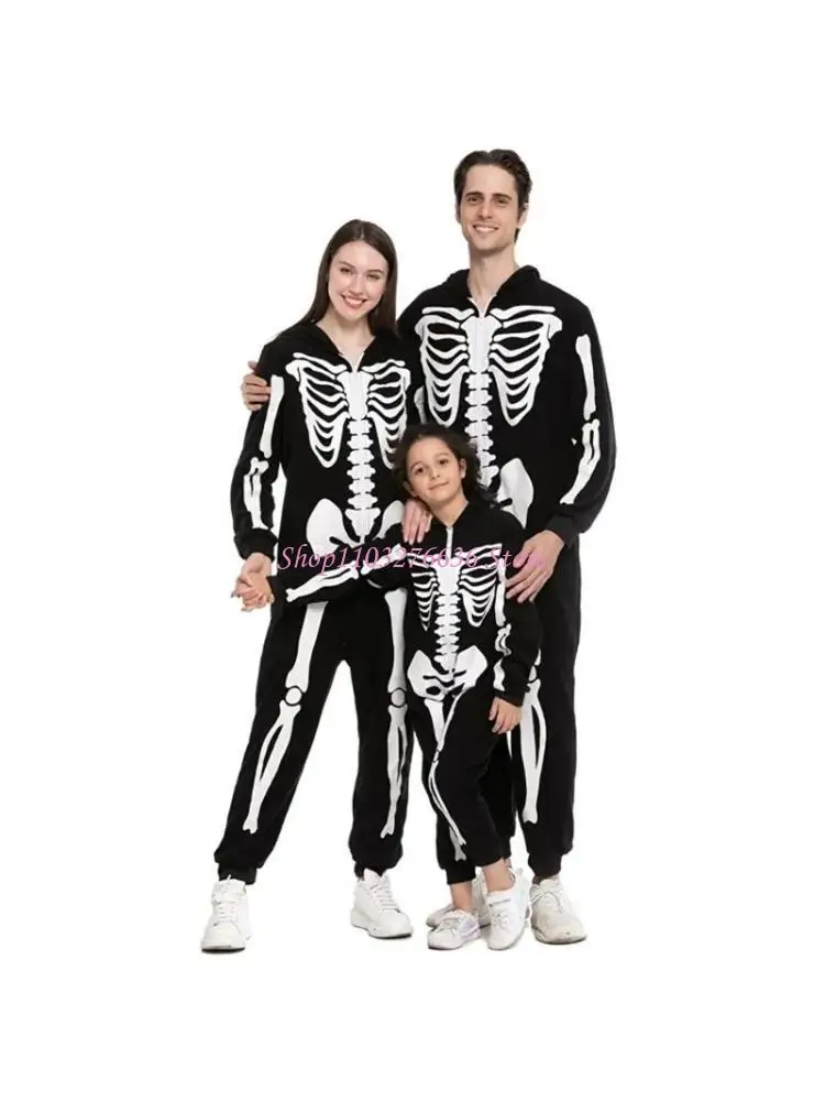 Pijama mono esqueleto infantil Halloween, disfraz para niños - imagen 5
