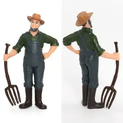 Figura PVC artesanal hecha a mano para granja - decoración mesa de arena
