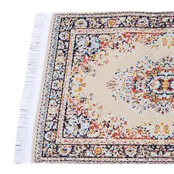 Alfombra mini turca tejida para casa de muñecas, suelo
