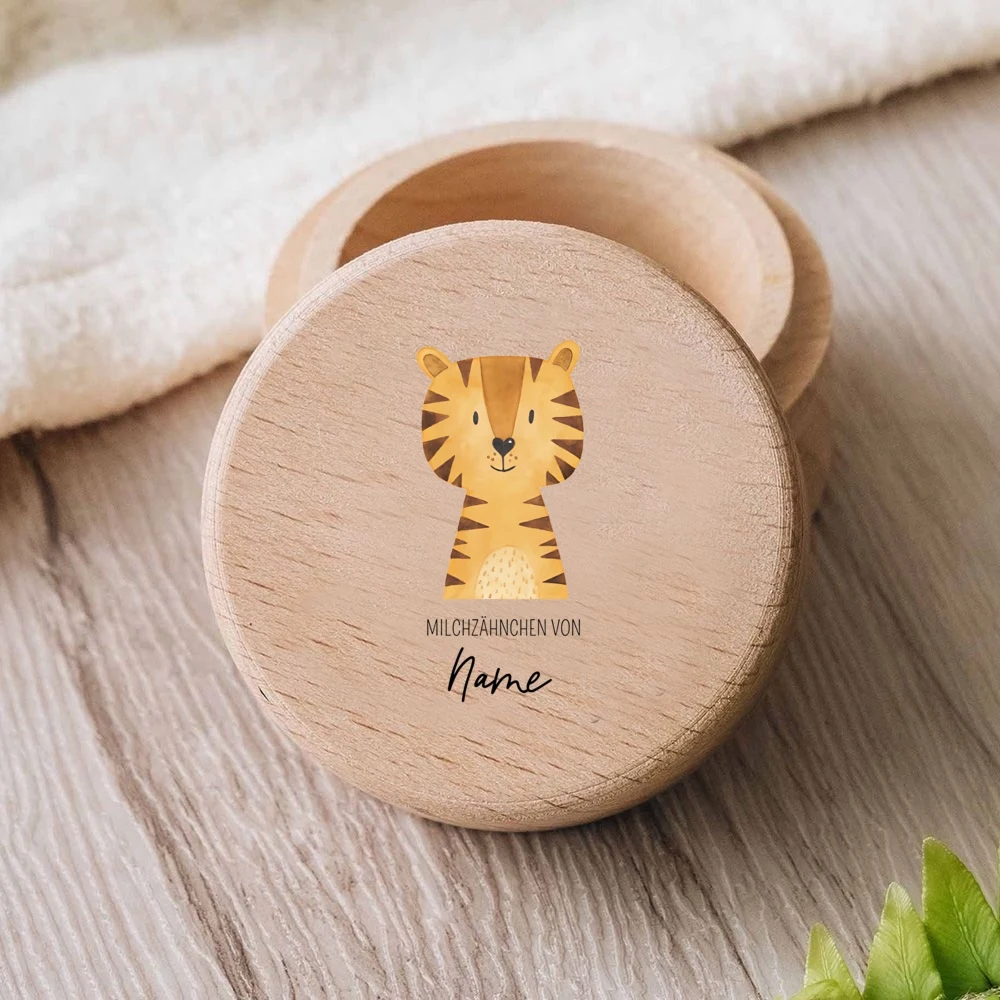 Caja infantil para dientes del bebé personalizada con nombre y regalo - imagen 3