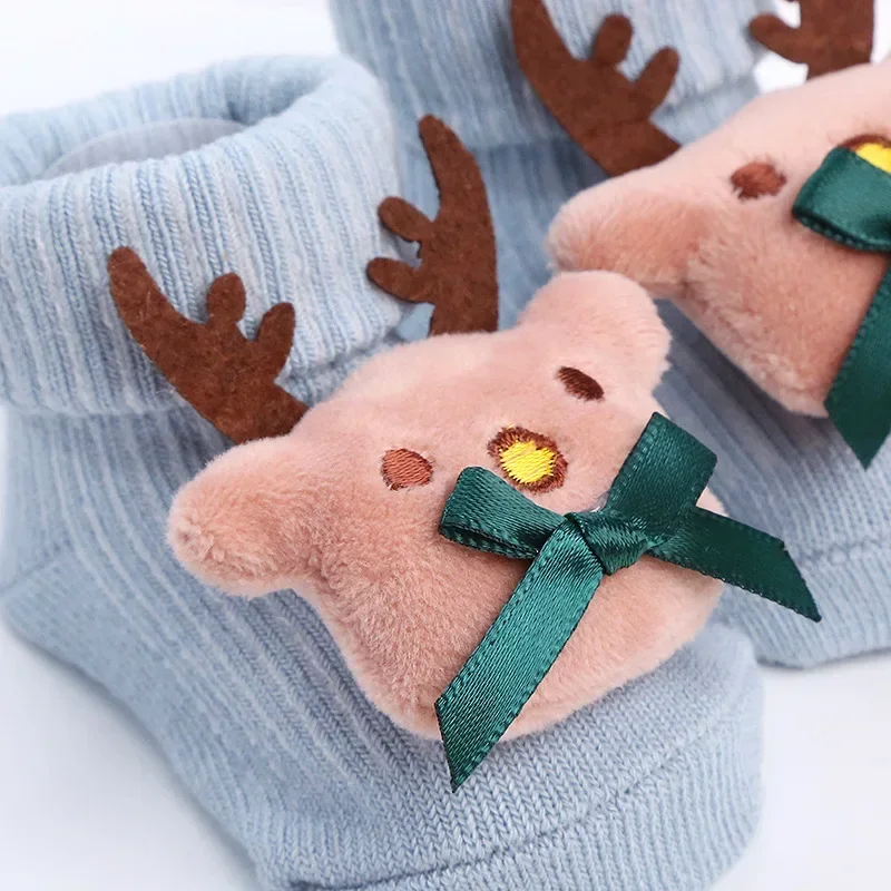 Calcetines de algodón suave con animales para recién nacido - imagen 5