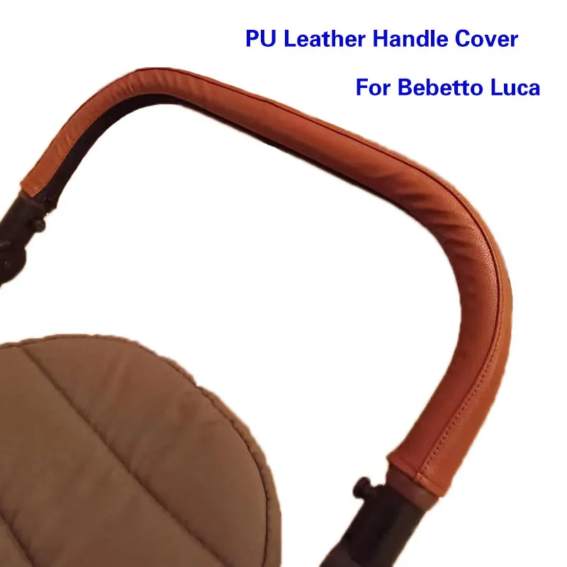 Funda de cuero PU para asa de cochecito Bebetto Luca