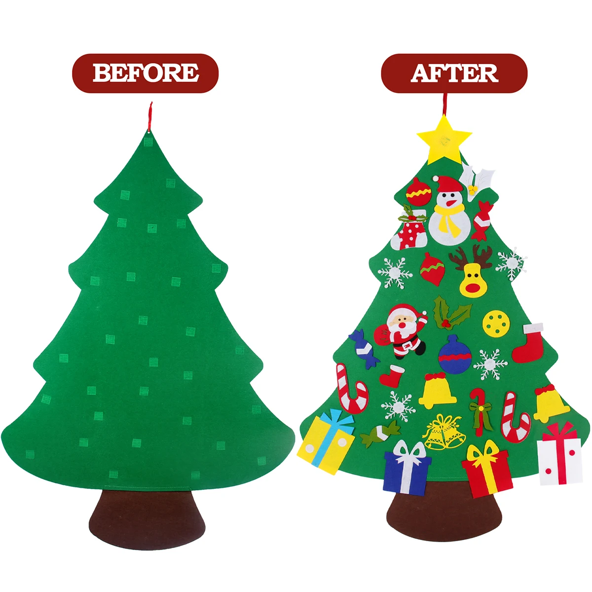 Adornos navideños de fieltro para habitación infantil - imagen 4