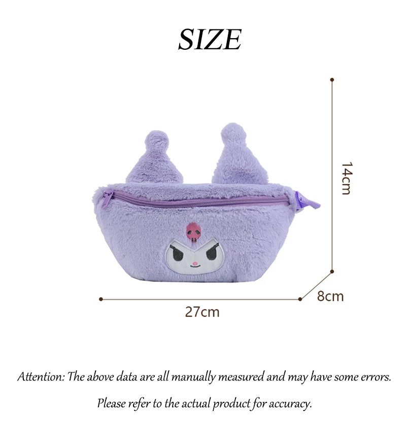 Bolso Kuromi con cierre de perlas